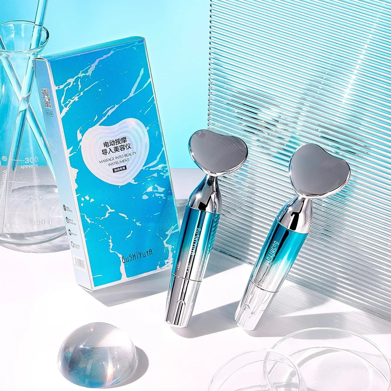 Beauty Neck and Facial Device LED Photon Tightening and Rejuvenating Anti Wrinkle Thin Double Chin Skincare Facial Massager
