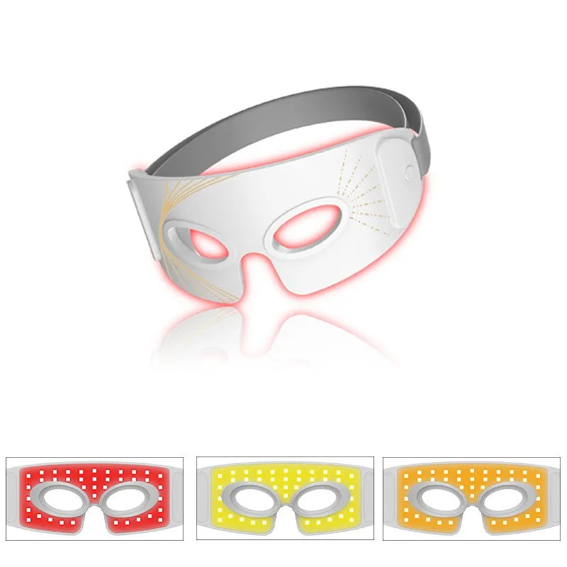 LED Eye Mask, 3 Modes Red Light Therapy, Soothe skin, Lifting Facial Quality, Reduces Dark Circles, Full Eye Coverage, For Women
