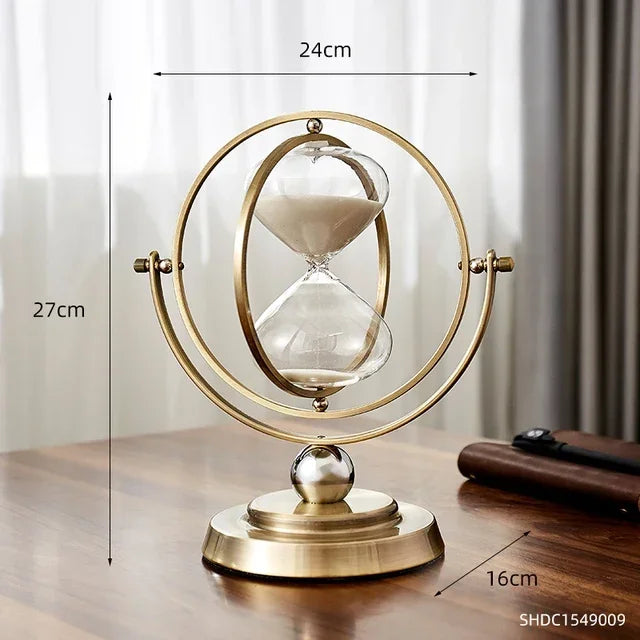 Hourglass Timer European Style Creative Retro Metal Sand Hourglass Decoration Home Decoration Ornaments Home Docer Gift