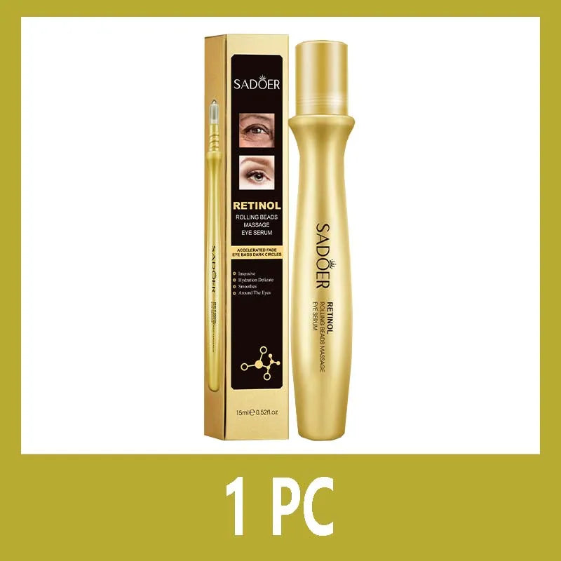 Gold Bright Eye Roller Eye Cream Hydrating Moisturizing Eye Serum  Care Dark Circles Removal Anti Bags