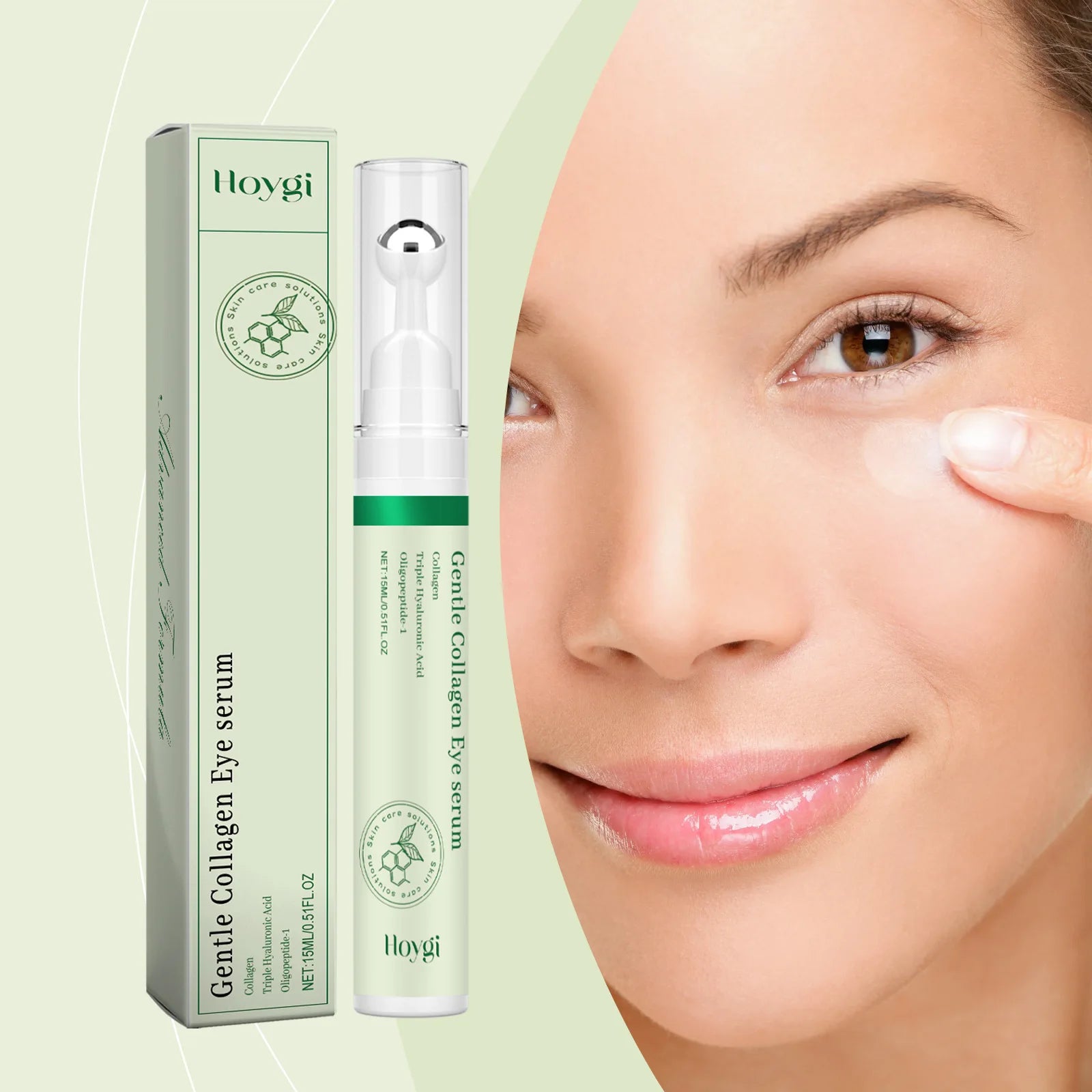 Collagen Eye Serum Cream Anti Dark Circles Eye Bags Eyes Puffy Repair Brightening Tighten Lifting Moisturizing Eye Roller Serum