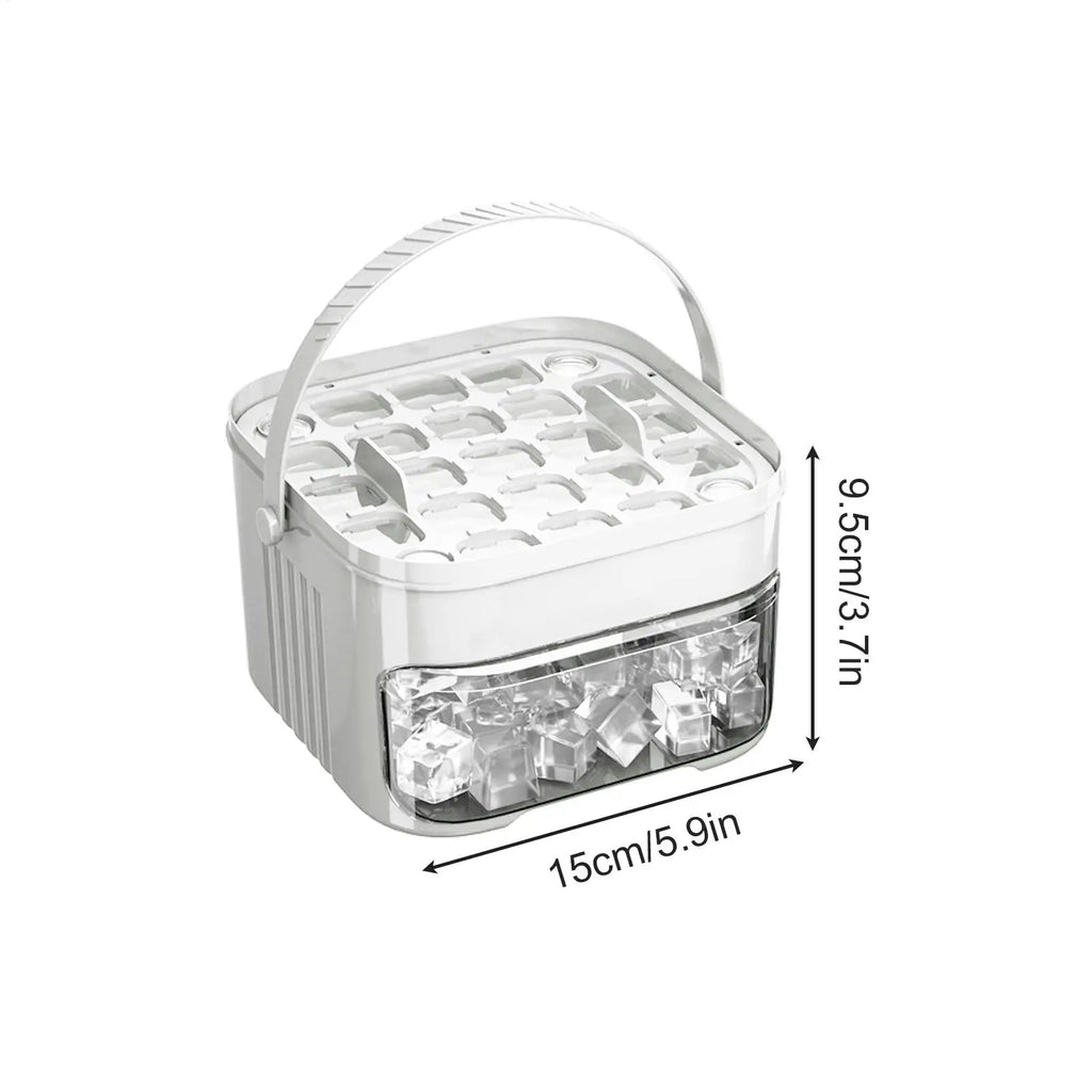 Ice Trays For Freezer With Lid & Bin, Ice Cube Tray Making 50 Pieces Ice Cubes, Easy Press To Release Ice for Home Kitchen