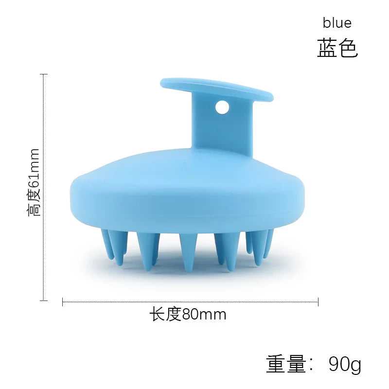 Full Silicone Scalp Brush Hair Massage Scalp Scrubber Shampoo Brush Scalp Massager