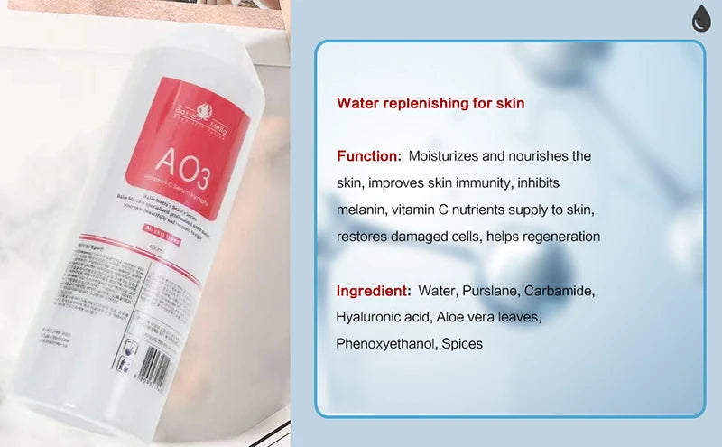 3PCS Skincare Deep Cleansing AS1 SA2 AO3 Water based Exfoliating Liquid Pore Shrinking Moisturizing Liquid Beauty Salon Facial