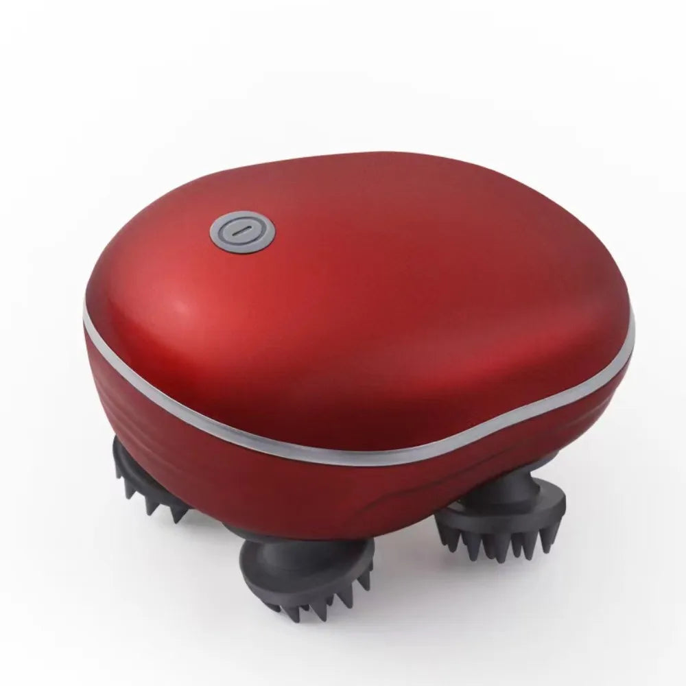 Muscle Massager Electric Head Massager Scalp Relax Kneading Scalp Massager Rechargeable Vibration Head Massage Machine Gift