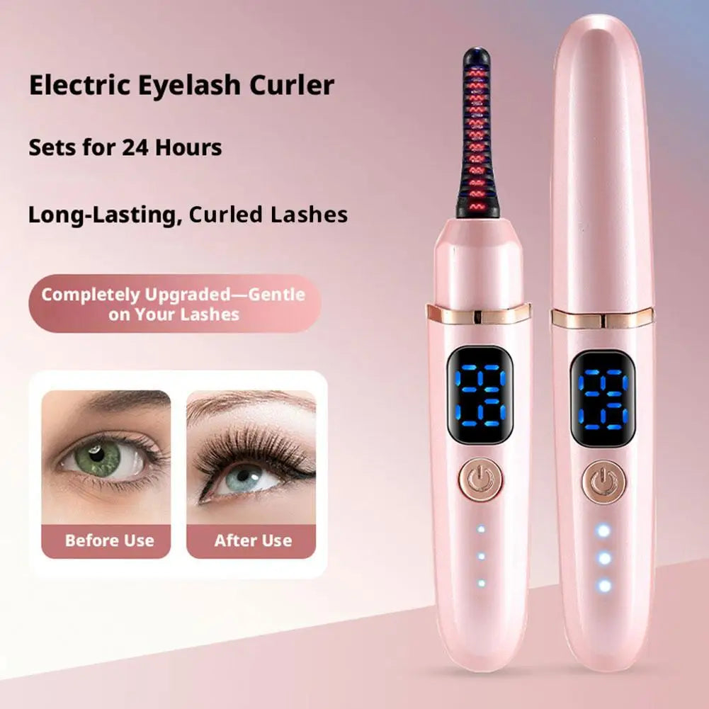 Heated Eyelash Curler With Battery  Electric Eyelash Curler, USB Rechargeable Makeup Tools, Ideal Gift For Women