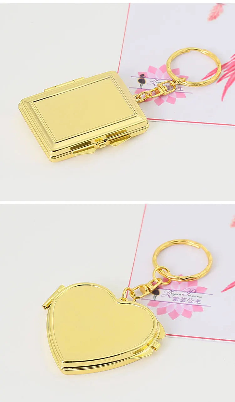 Round Mini Makeup Mirror Dustproof Small Makeup Mirror Gift For Birthday