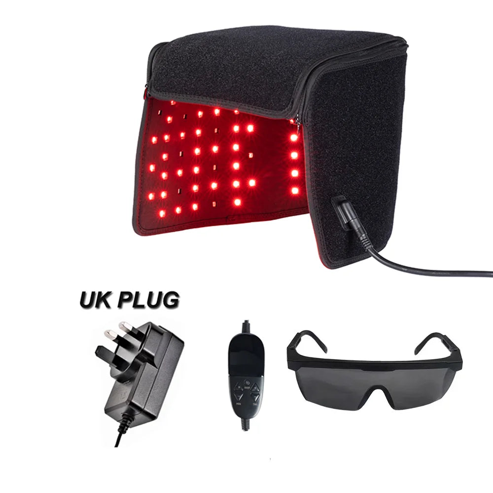 LED Red Light Therapy Hat For Hair Growth Red & Infrared Light Hair Growth Cap For Hair Loss Promote Hair Fast Regrow Care Cap
