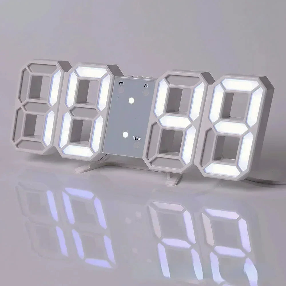 Digital Clock Table Clocks Wall Decor Desk Watches LED Interior Living Room Modern Home Decoration Digital. Electronic Alarm