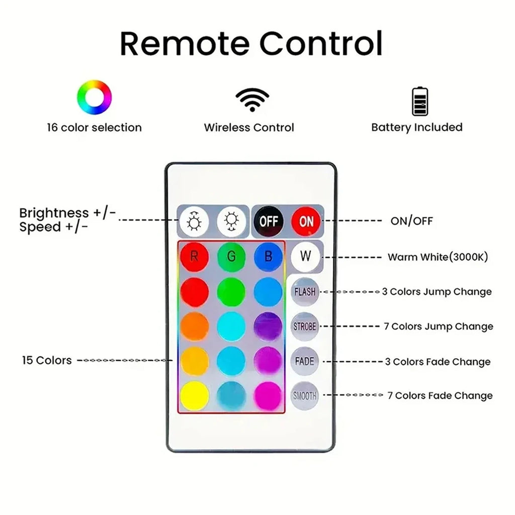 Smart Led Strip Lights With Remote Control Music Rgb Desk Lamp With Remote Light Night Home Decor Living Room For Gaming TV