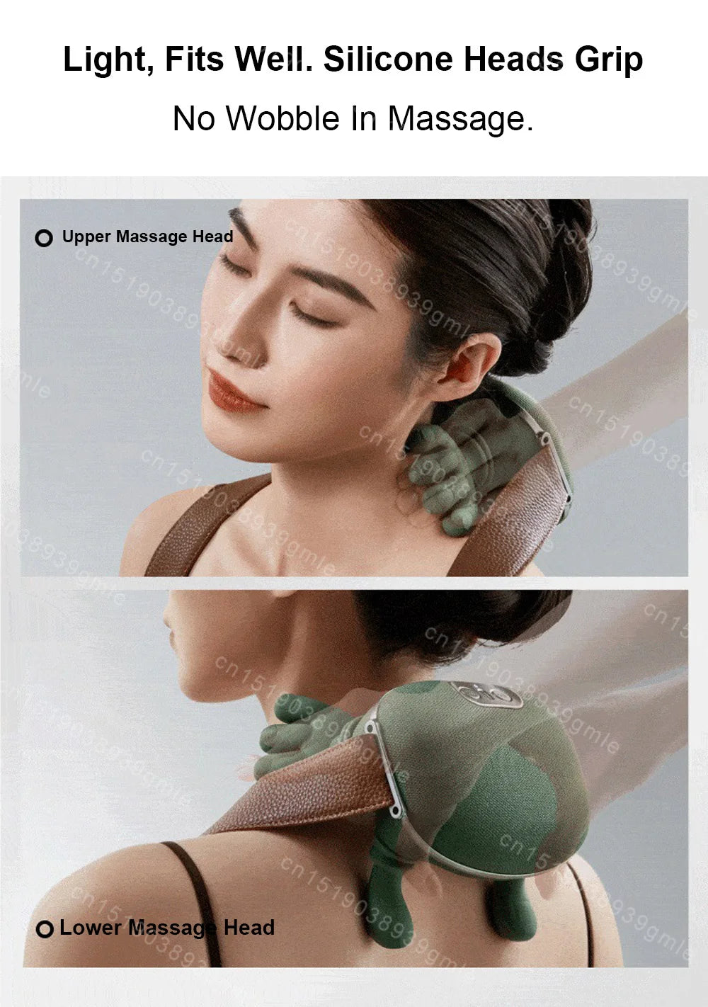 Heated Neck Massager Cervical Spine Massager Electric Kneading Neck Massager Deep Fatigue Relief Relax Muscle Hot Compress
