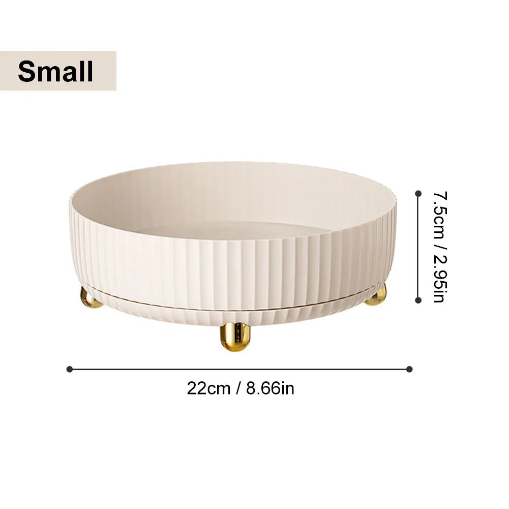1PCS Cosmetic Perfume Organizer, 360° Rotating Cosmetic Organizer, Large Capacity Cosmetic Organizer for Living Room Bedroom.
