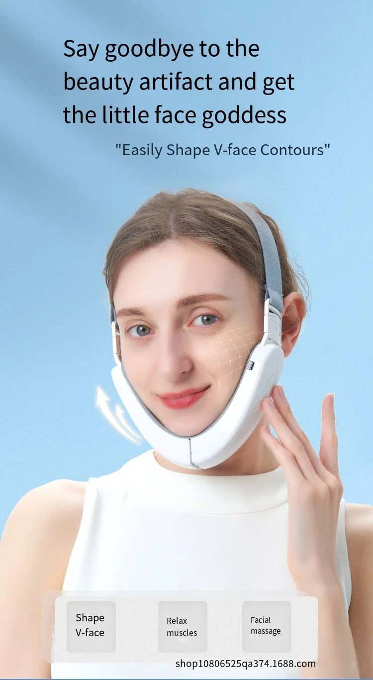 Ems Micro-Current Face Slimming Instrument Tighten Double Chin Face Slimming Facial Beauty Instrument