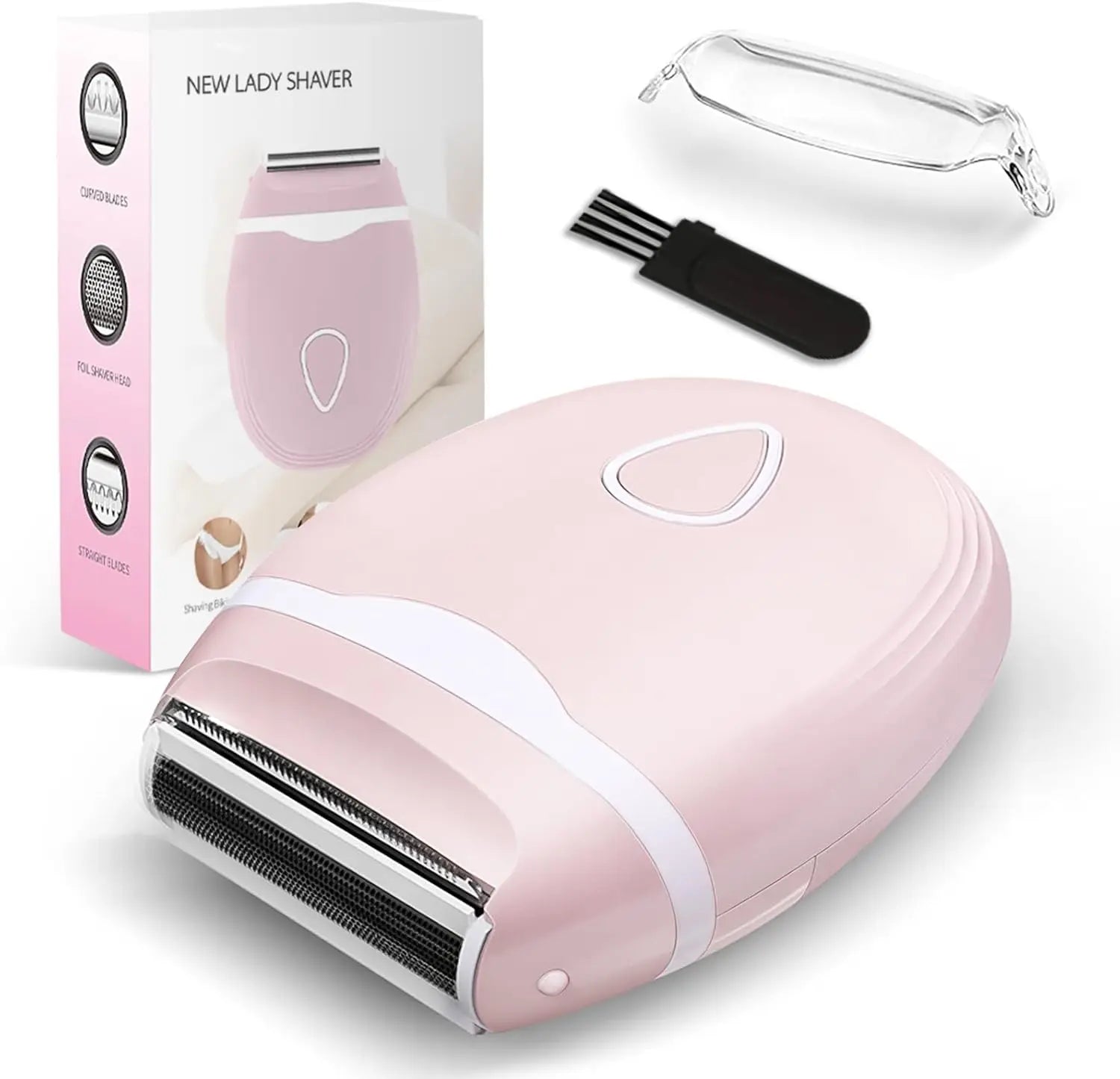 Facial Hair Remover for Women  Wet Dry Use Electric Shaver Portable Bikini Trimmer for Face,Legs,Underarms and Bikini Line