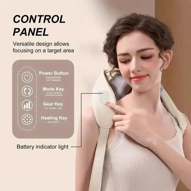 Shoulder-Neck Massager, Back-Shoulder Massager, Back-Shoulder Massager, Wireless Massager, Shoulder-Neck Massager, Pillow-Neck Massager, Back Muscle Relaxer, Full-Body Massager.