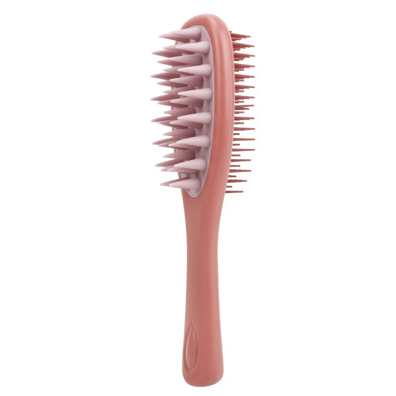 Scalp Massage Shampoo Brush Soft Bristle Hair Washing Comb Anti-Slip Handle Wet Dry Use for Exfoliating Dandruff Scalp Care Tool
