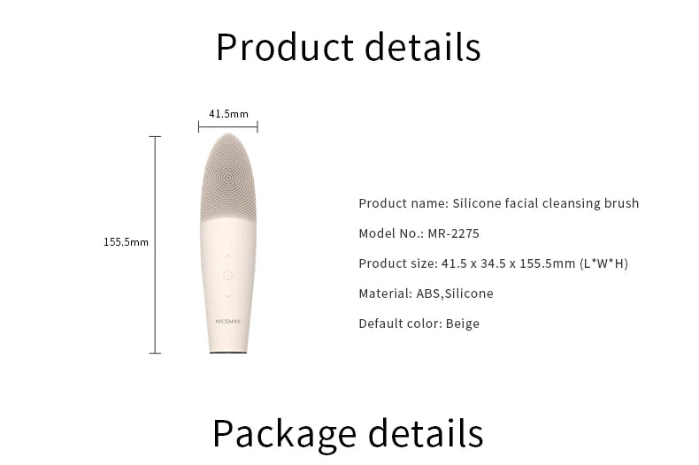 Sonic Electric Face Cleansing Brush Soft Silicone Facial Scrubber Rechargeable Skin Care Device For Deep Pore Clean Massager