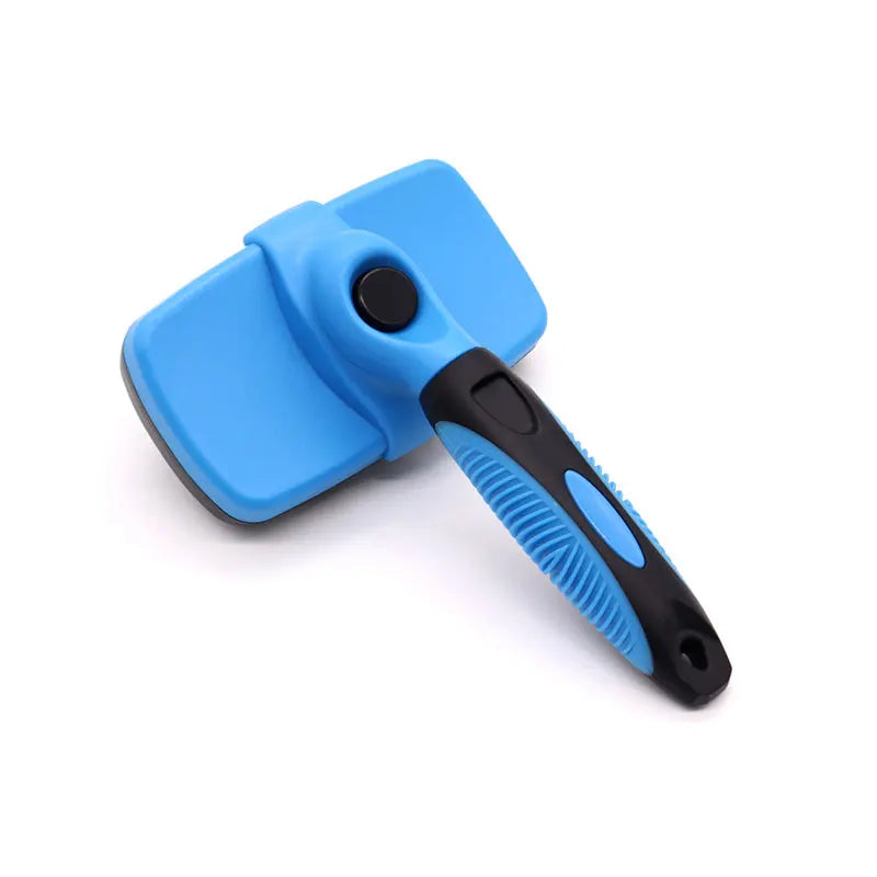Pet Hair Remover Brush Self Cleaning Slicker Brush for Dogs Cats Grooming Dematting Comb One-Click Hair Removal