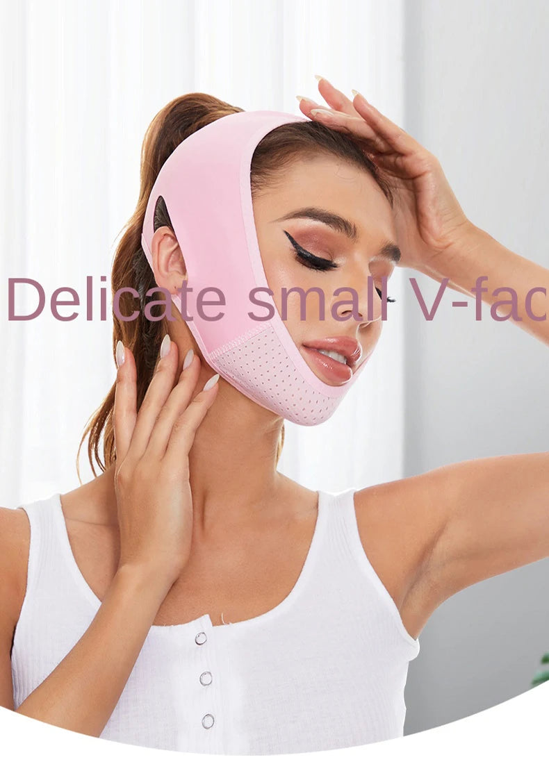 Reusable Double Chin Reducer- V Line Mask -Double Chin Remover-Facial Slimming Chin Strap-Chin Up Mask Face Lifting Belt V Shape