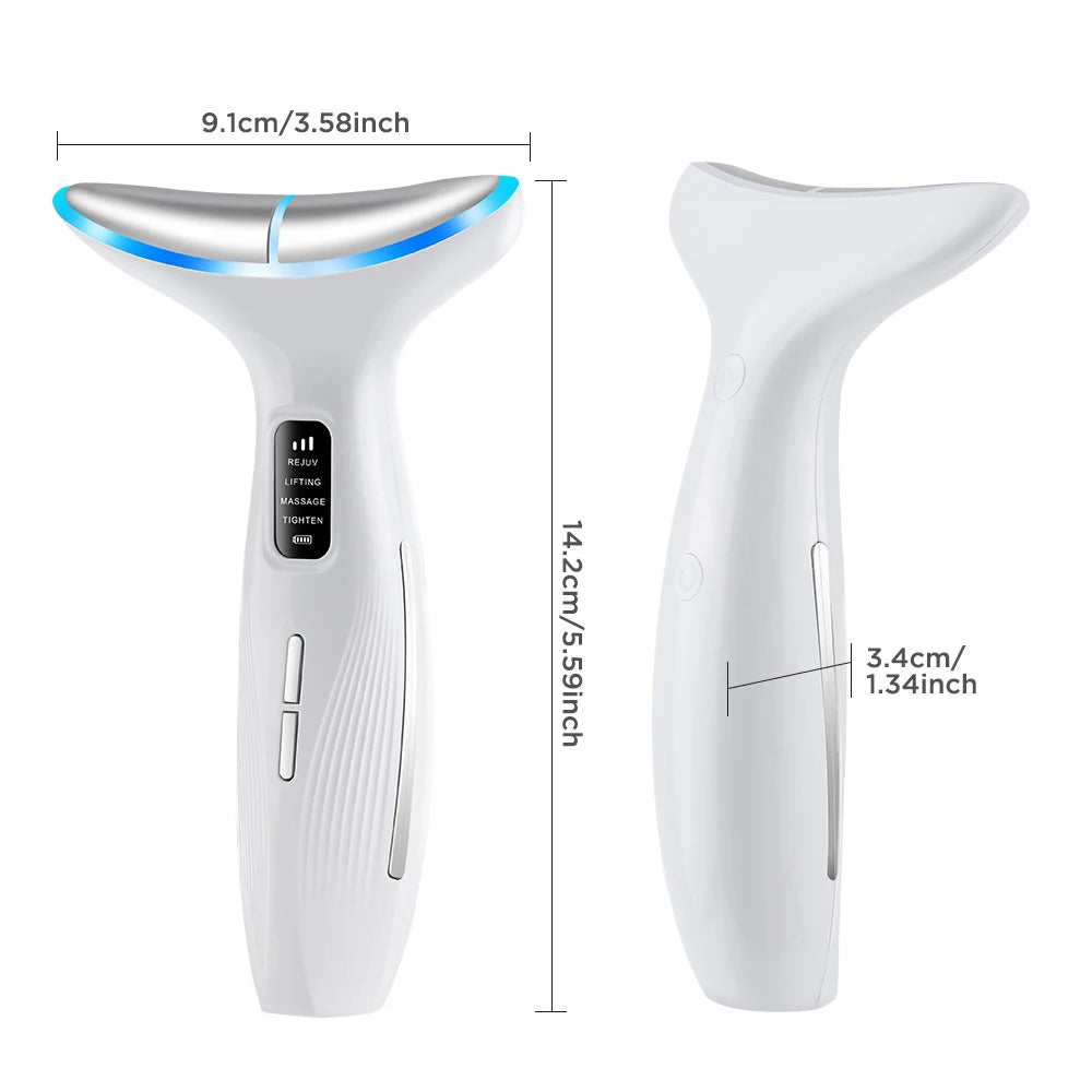 3 Massage Modes Microcurrent Neck Beauty Device Face Lifting Firming Massage Neck Beauty Instrument Tighten Skin Care Tool