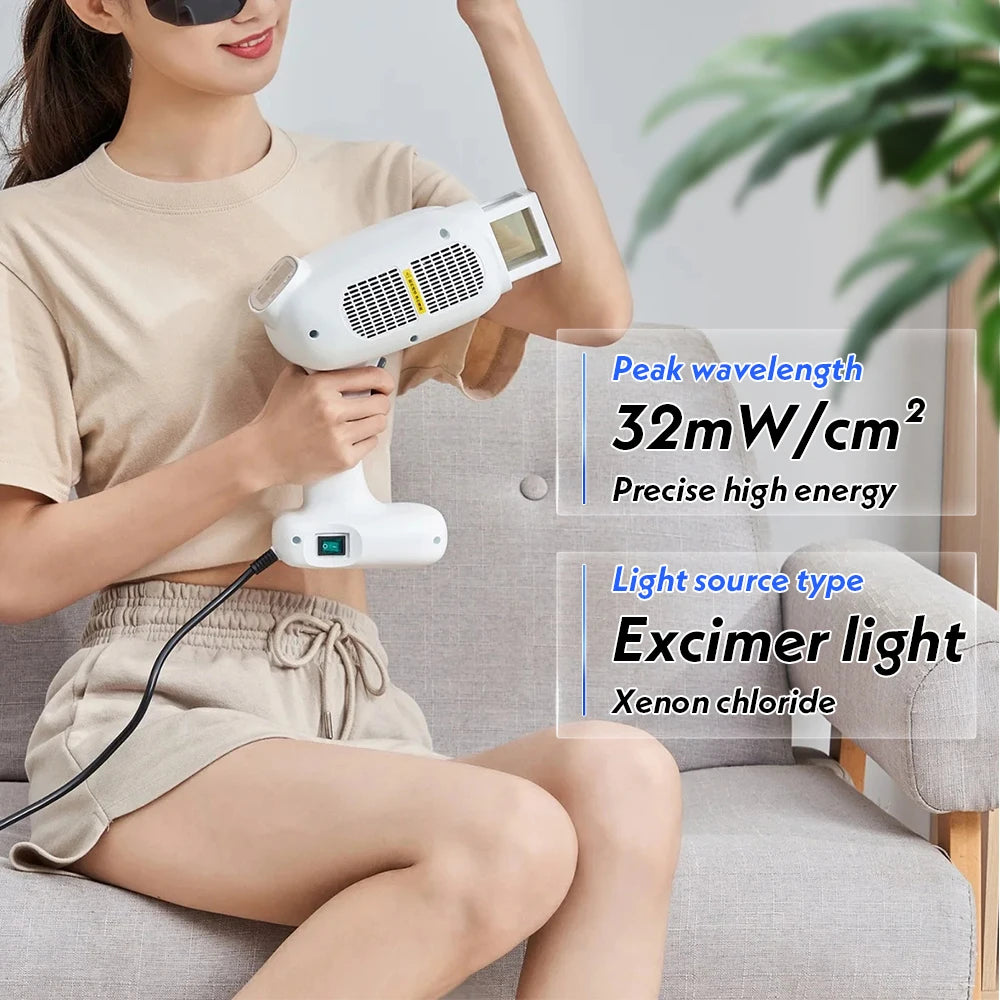 308nm Excimer Light Machine UVB Portable Treatment for Home Phototherapy for Dermatitis Mycosis Fungoides, Pityriasis Rosea