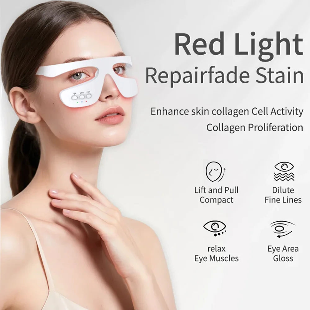 3D Eye Massager Anti-Aging Eye Massager Eyes Fatigue Relief Relaxation Relieve Dark Circles EMS Eye Care Massage Eye Bag Removal