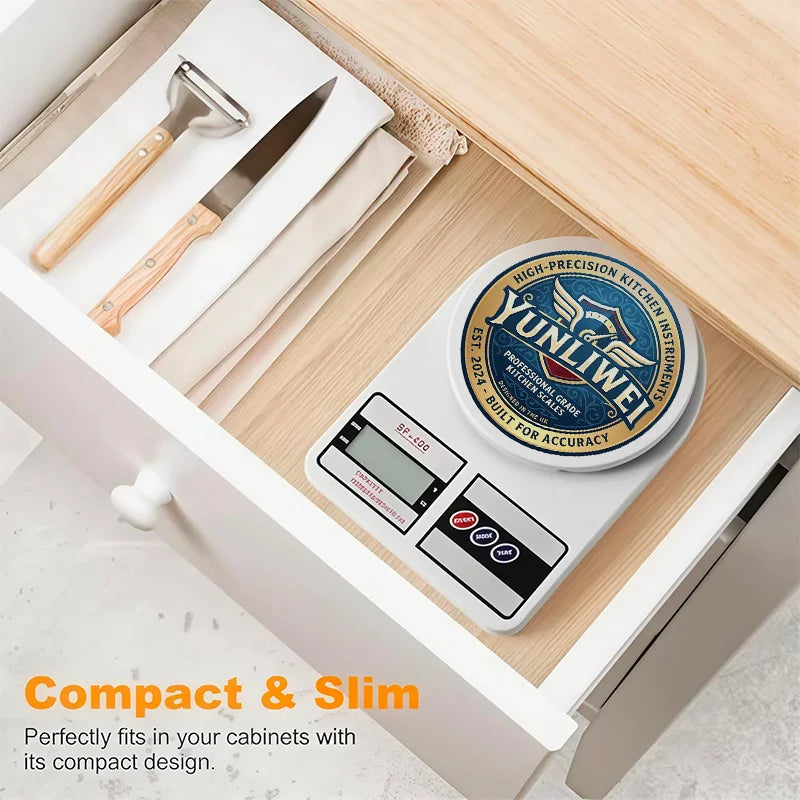 10kg/1g Digital Kitchen Scale, Electronic Food Scale, High-precision Dietary Balance Measurement Tool for Cooking and Baking