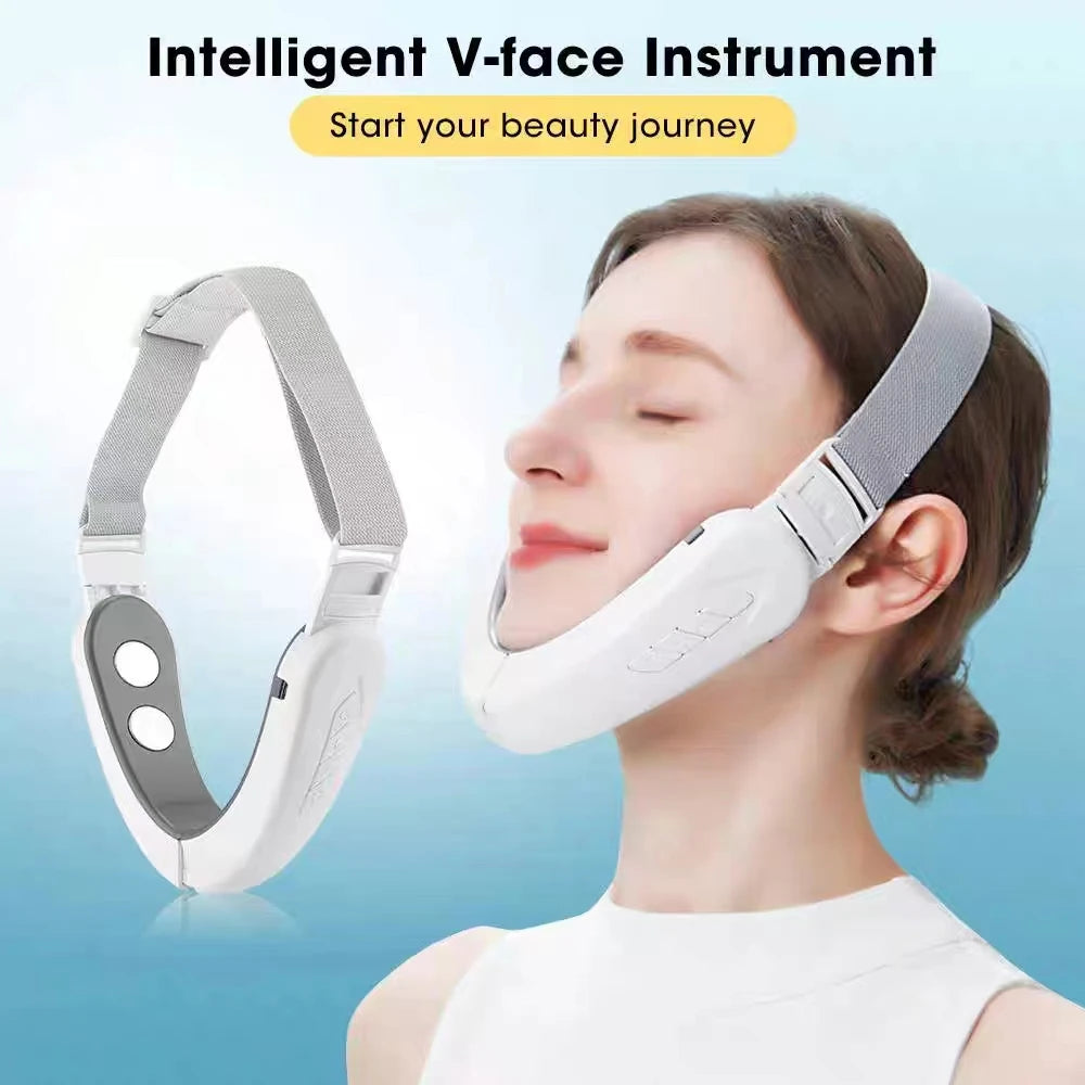 Ems Micro-Current Face Slimming Instrument Tighten Double Chin Face Slimming Facial Beauty Instrument