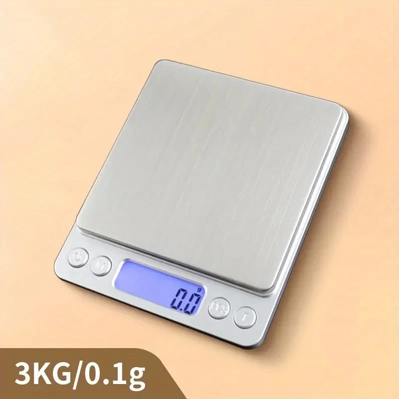 Digital Kitchen Scale Stainless Steel Food Scale with LCD Display for Precise Weighing of Cooking Ingredients Diet