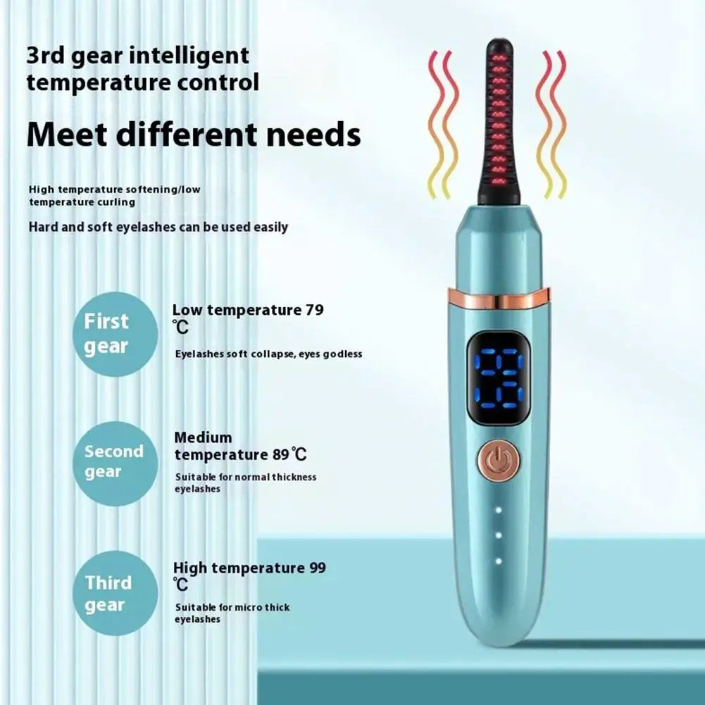 Heated Eyelash Curler With Battery  Electric Eyelash Curler, USB Rechargeable Makeup Tools, Ideal Gift For Women