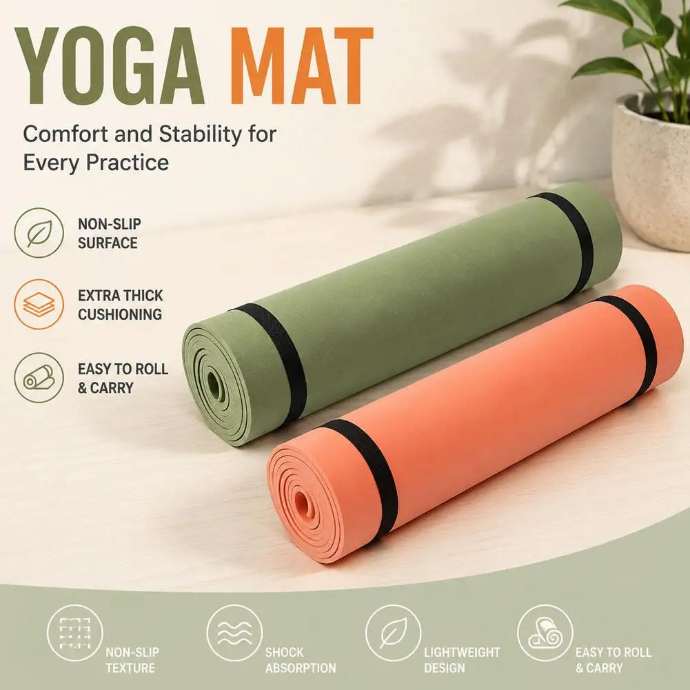 180x50cm Yoga Mats Anti-slip Sport Fitness Mat Blanket for Exercise Yoga and Pilates Gymnastics Fitness Equipment Picnic Pad