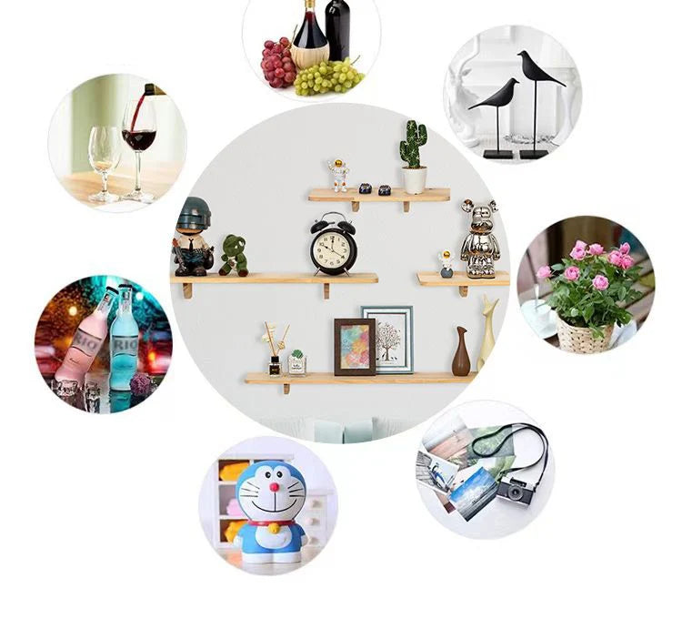 Floating Shelves for Wall Decor,Soild Wood Wall Mounted Shelf for Bathroom,Bedroom,Living Room Kitchen Storage&Decoration