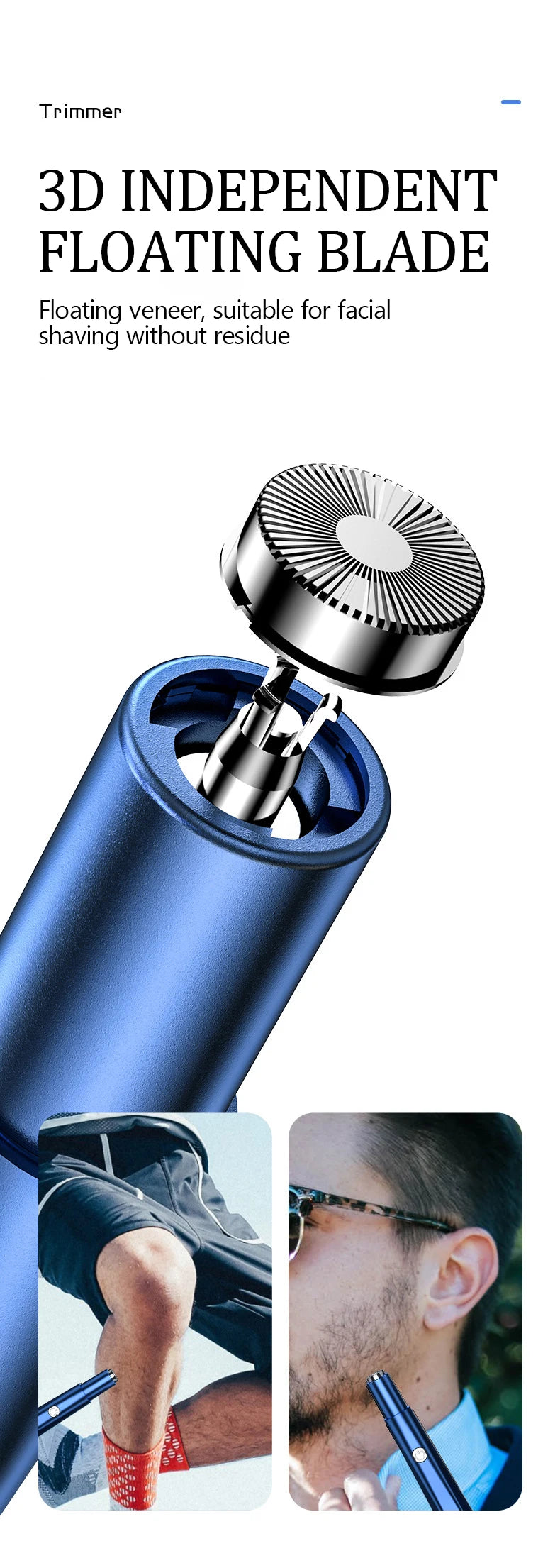 Rechargeable nose hair trimmer electric nose hair trimmer men's shaver nose hair trimmer nose hole trimming scissors
