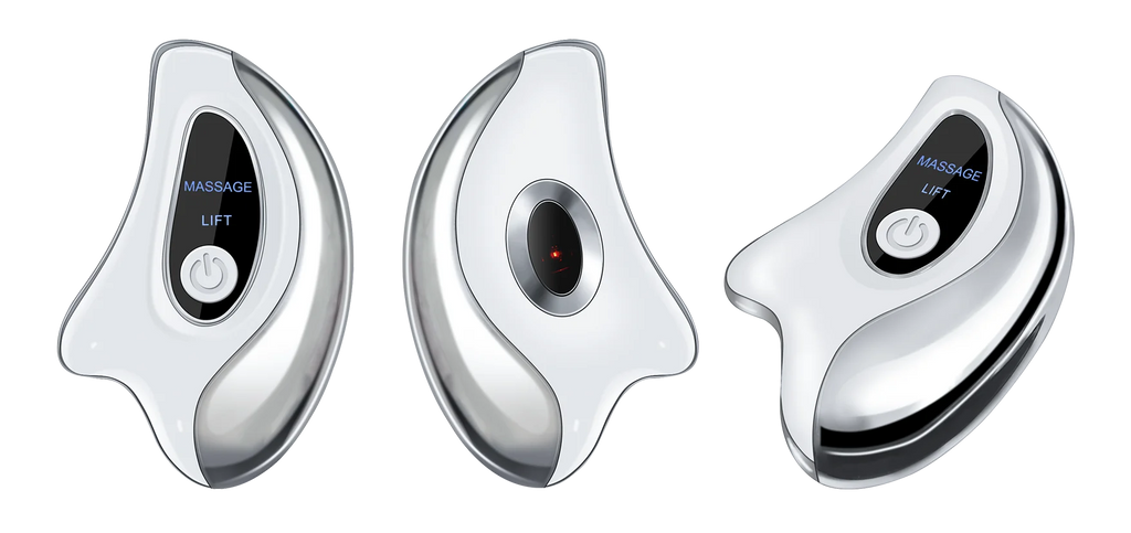 Electric GuaSha Face Hot Compress Vibration Massager Facial Lifting Double Chin Remove Guasha Board Scraping Neck Lift Machine