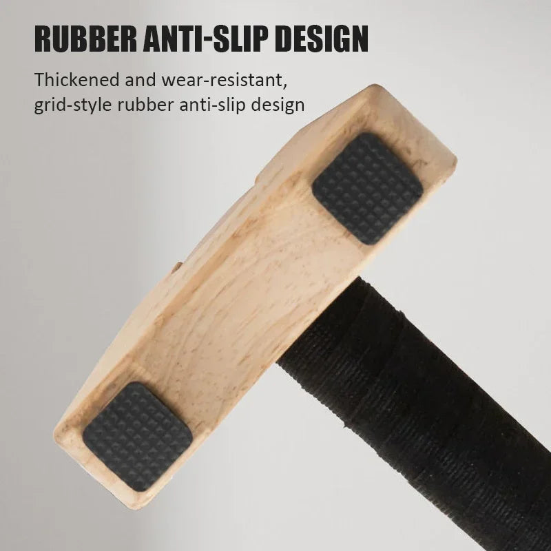 1 Pair Wooden Push-up Bar Stands Gym Push Ups Rack Board Fitness Exercise Body Building Training Handstand Parallel Rod
