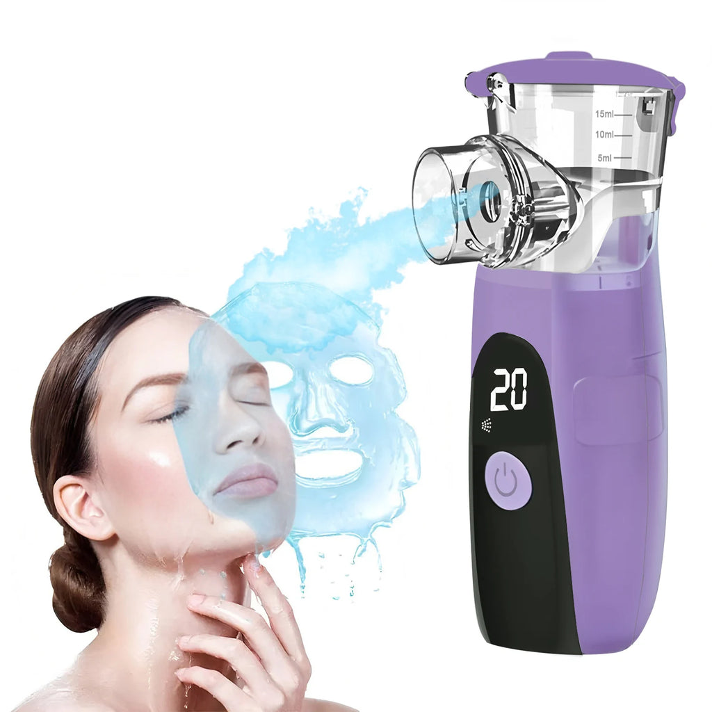 Nano Cold Spray Facial Steamer - Mini Portable Hydrating Beauty Apparatus Skin Care Humidifier