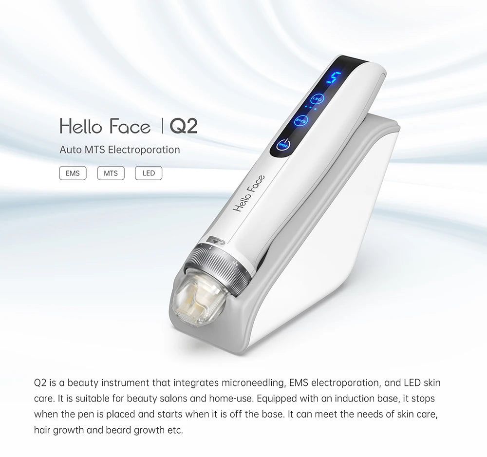 Hello Face LED Face Mask Light Therapy Red, Blue & Infrared Light Facial Skin Care Device with Eye Protection