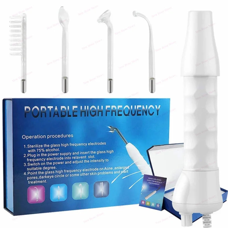 High Frequency Facial  Massage Wand Home Use Skincare Device High Frequency Beauty Care Machine