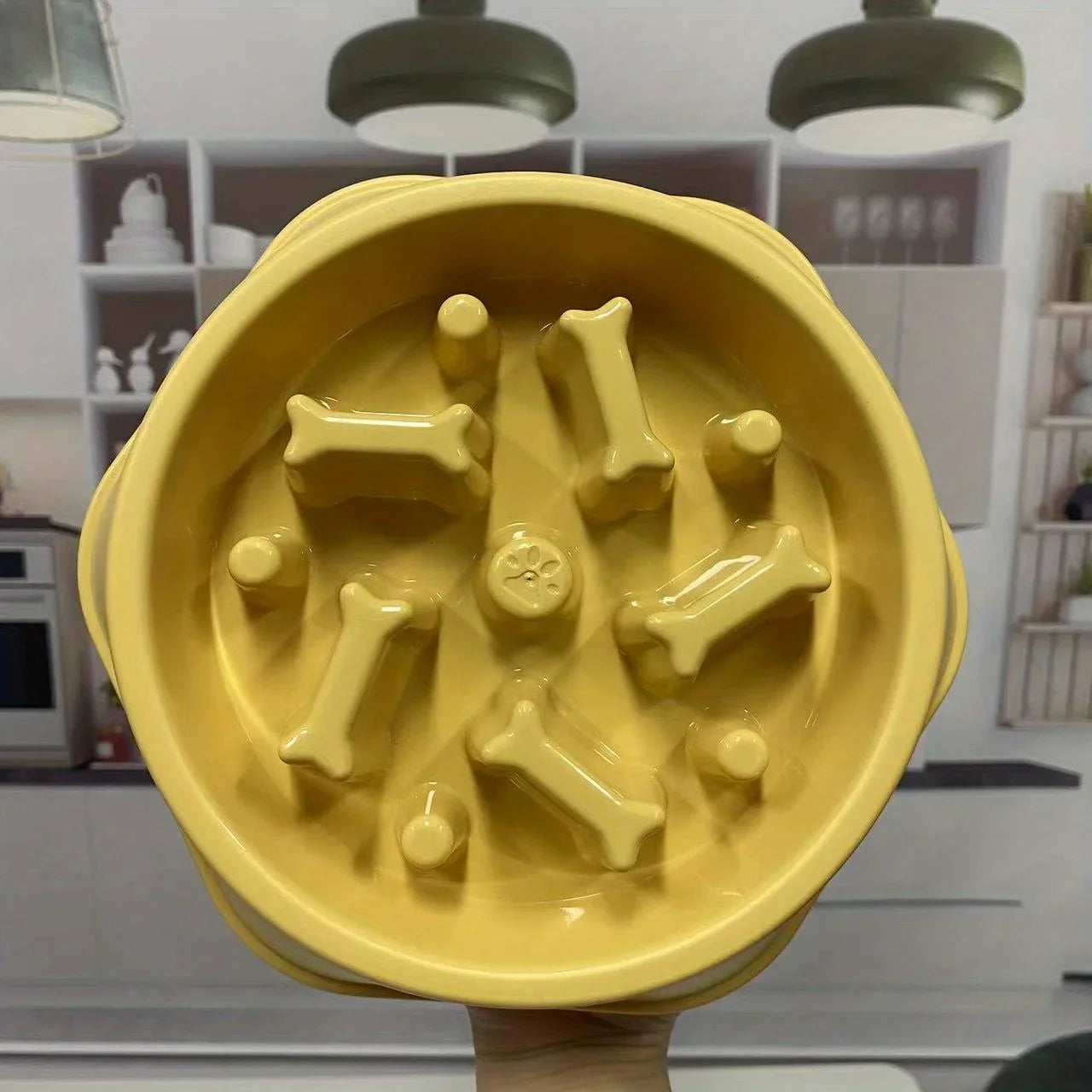 Dog Slow Feeder Non-choking Pet Bowl Anti Slip and Large Capacity for Dog and Cat Anxiety Relief Slow Food Feeding Pet Supply