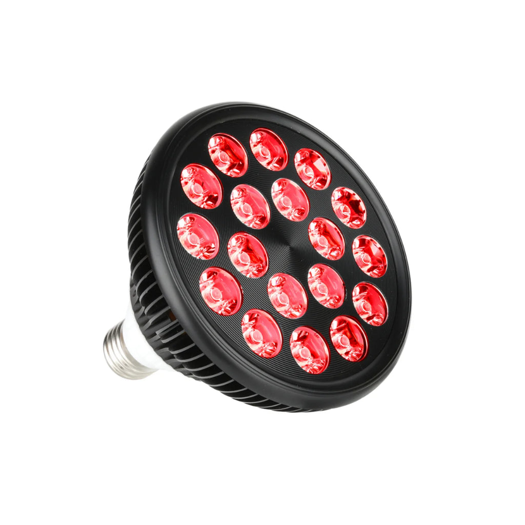 Red Light Therapy Bulb With Lamp Clip LED 660nm Red and 850nm Near Infrared Combo Therapy Device for Skin Care Pain Relief