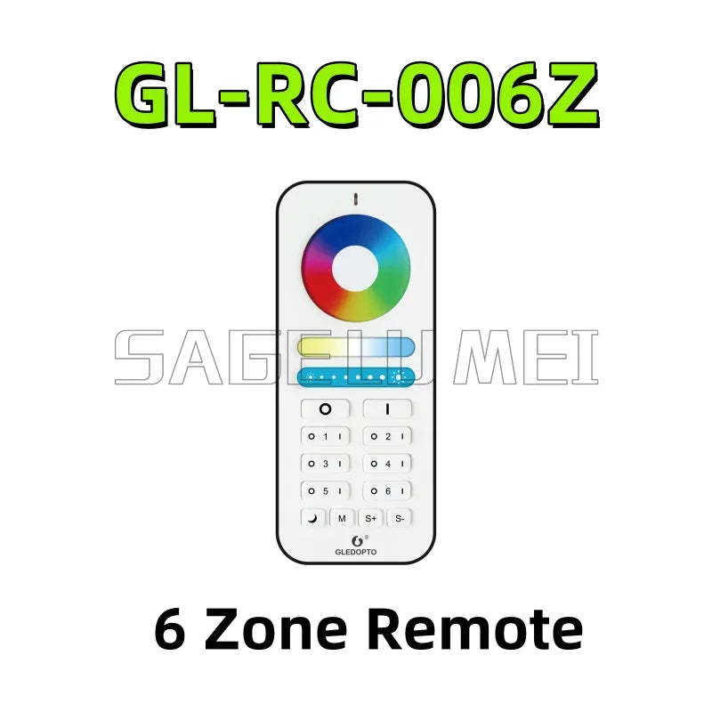 GLEDOPTO Controller RGB+CCT Pro Zigbee 3.0 Smart LED Strip Compatible with Hub Tuya SmartThings App 2.4G RF Remote Control Voice