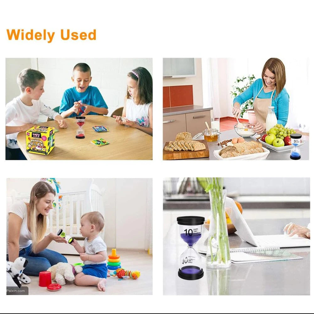 1/3/5/10/15/30 Hourglass Minutes Sand Watch Sandglass Timer Watch Clock Gift Children Kids Gift Sand Timer Hour Home Decoration