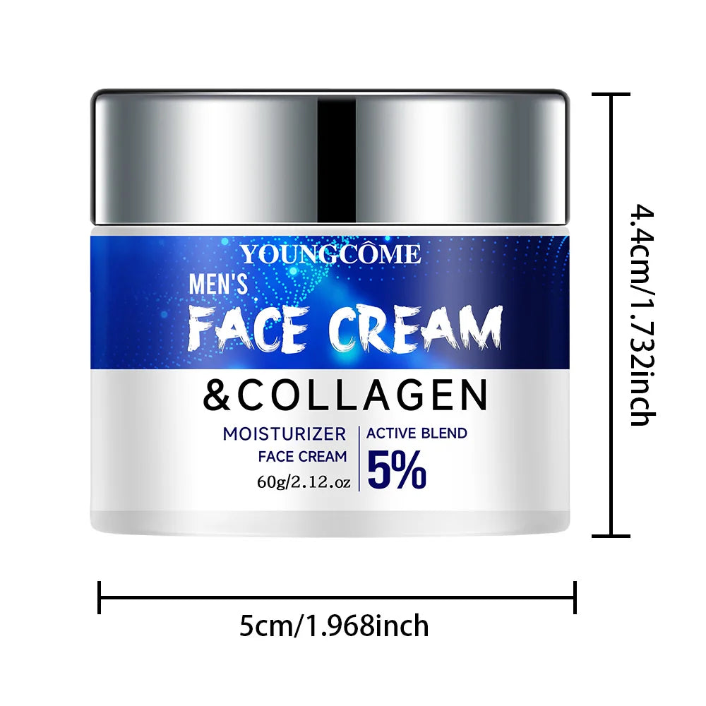 Men's Retinol Collagen Face Cream Skincare Moisturizing Brightening Anti Aging Face Cream Moisturizing Wrinkle Remover Collagen