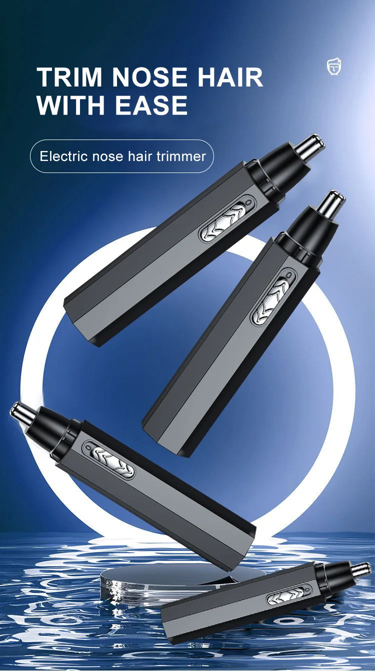 Black Electric Nose Hair Trimmer Ear and Nose Hair Trimmer Professional Painless Nose Hair Trimmer For Men and Women