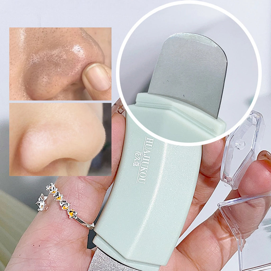 Ergonomic Blackhead Remover Stainless Steel Single/Dual-Ended Pore Cleaner Tool Comedone Extractor for Nose & Face