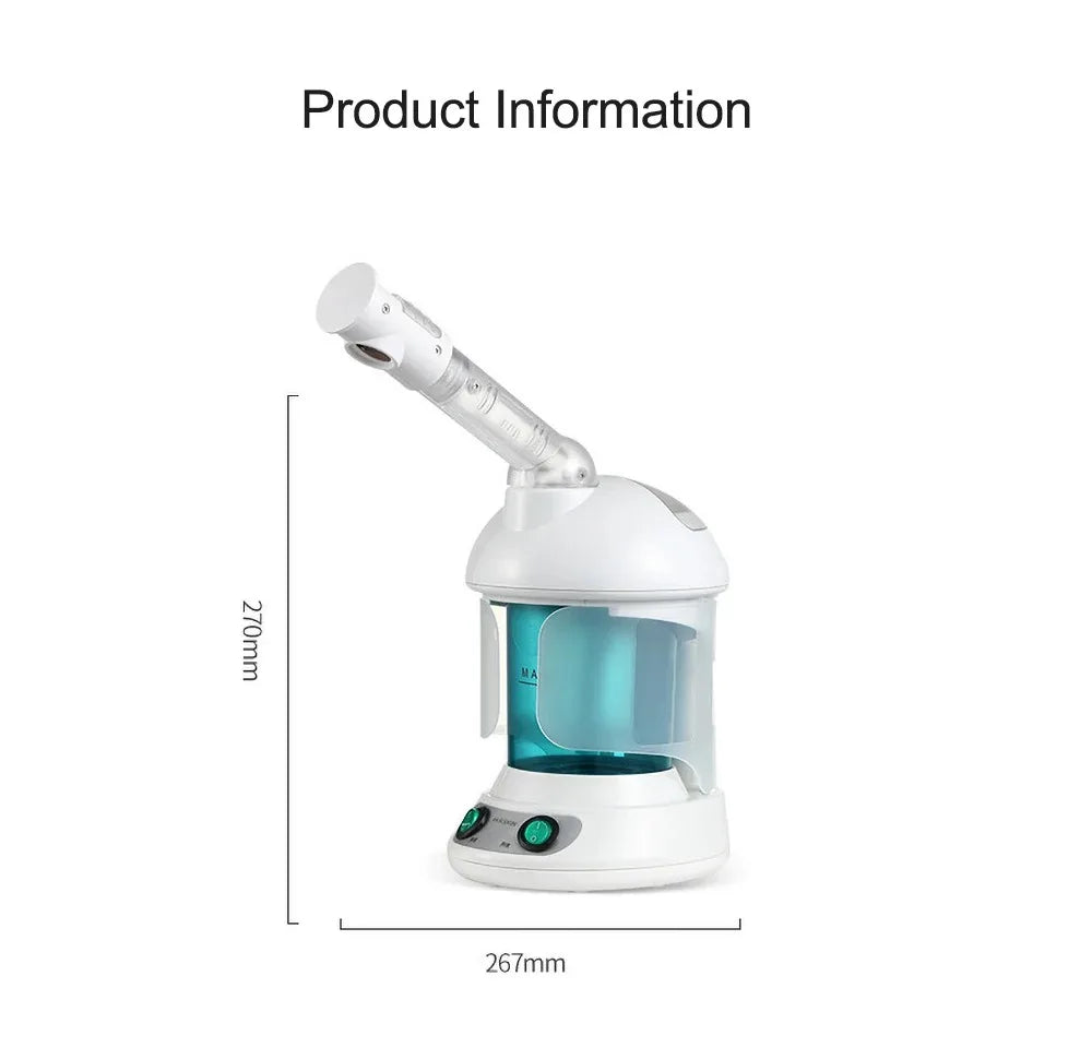 Hot Mist Face Spray Portable Facial Steame for Face Moisturizer Evaporator Professional Ionic Facial Steamer