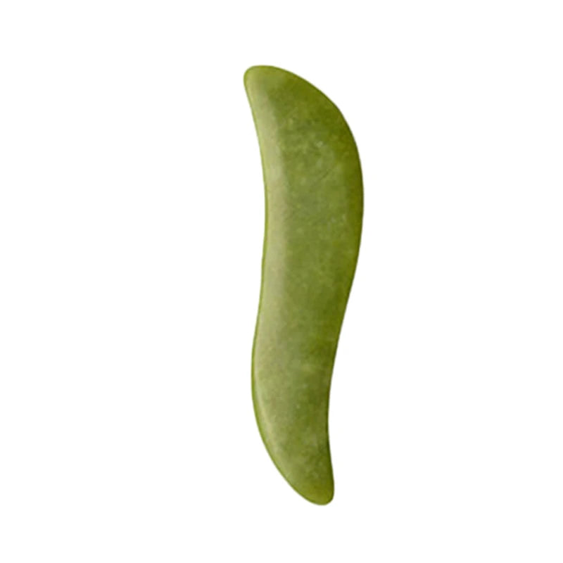 Natural Green Xiuyu Gua Sha Board Jade Stone Massager For SPA Acupuncture Body Scraping Gouache Scraper Facial Beauty Tool