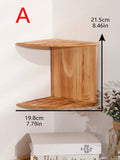 Wooden Corner Shelf Floating Shelves ,Wall Shelf,Corner Bookshelf,Home Kitchen Organizers Storage Living Room Decorations