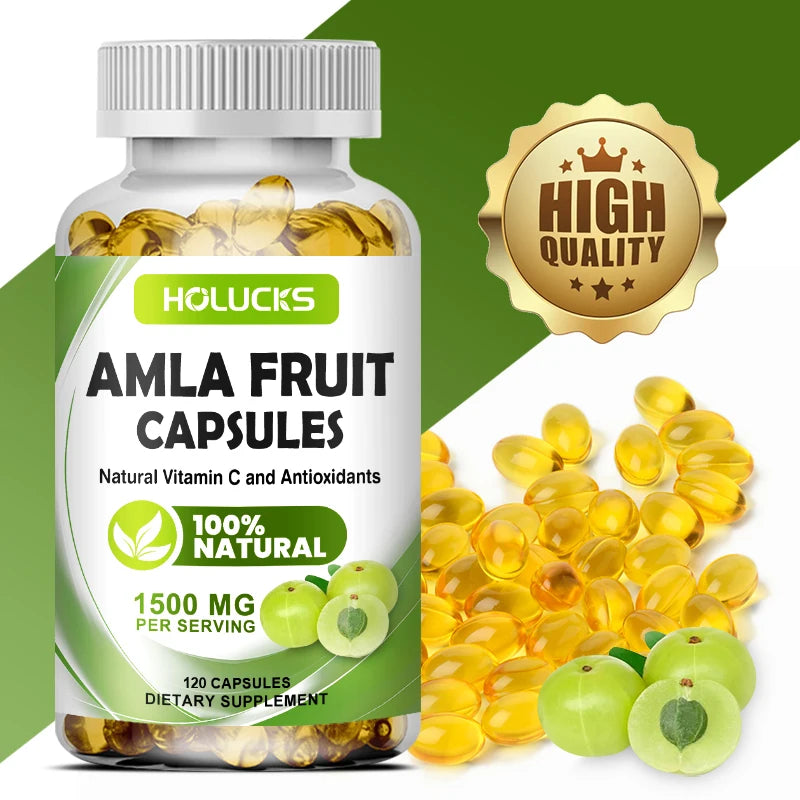 Amla Vitamin Supplements, Supports Metabolism, Detox & Digestion, Collagen Booster, Provides Cellular Defence, Skin, Hair Health