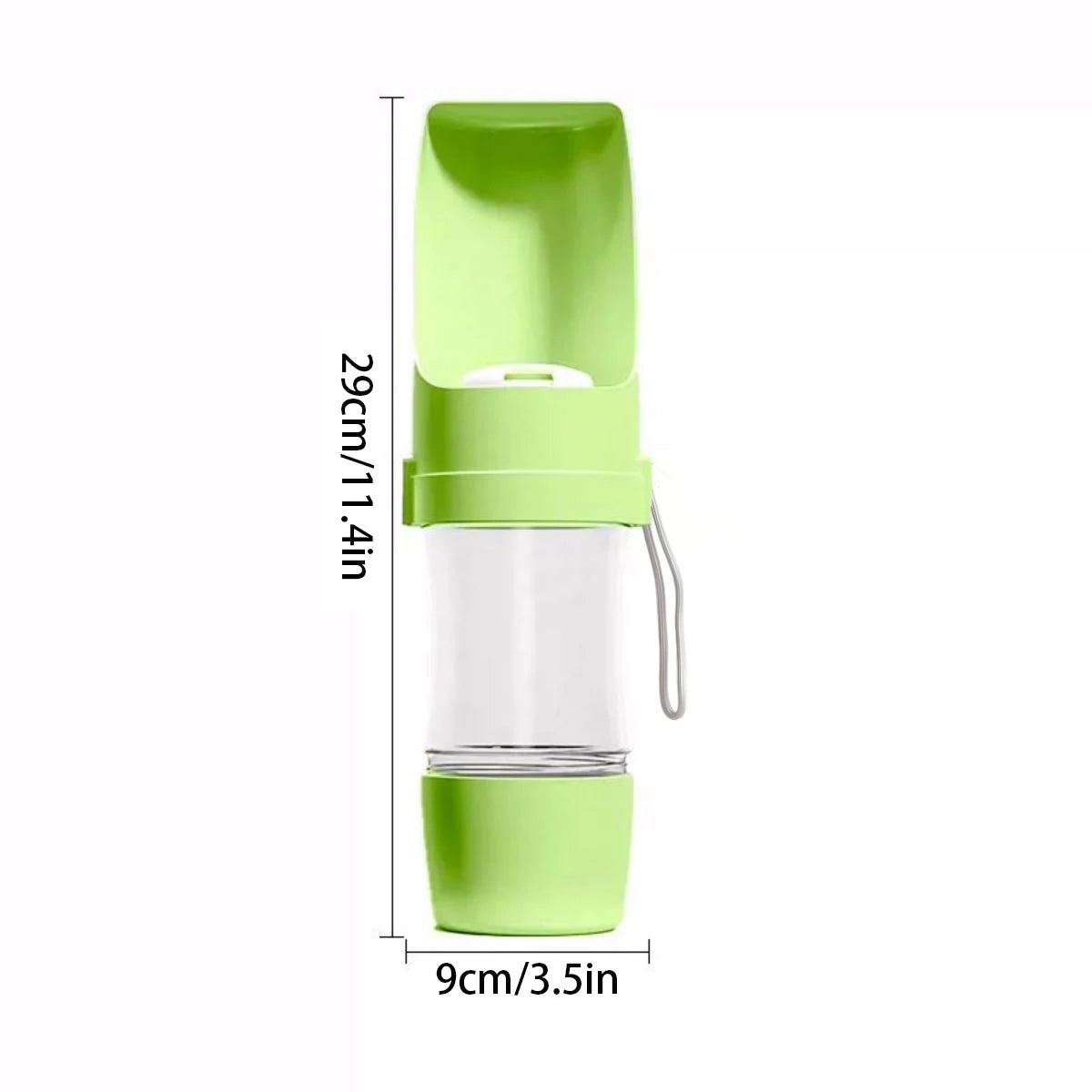 Portable Travel Pets Dog Water Bottle with Storage Food and Water Container Dog Cat Outdoor Pet Water Cup Bottle for Puppy